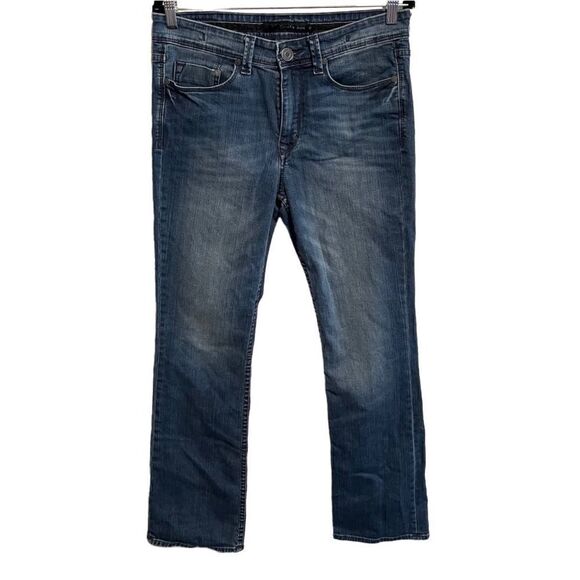 Calvin Klein- Women’s Dark Wash Boot Cut 99% Cotton Jeans, Size 32 - Picture 2 of 11